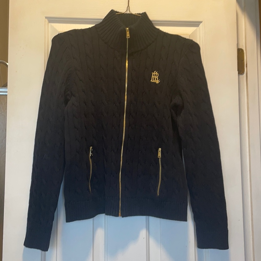 NWT Navy zip up Ralph Lauren Sweater